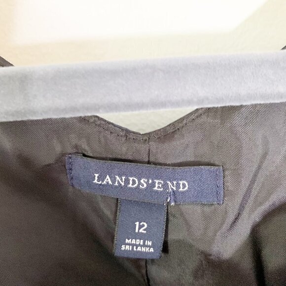 Lands' End sleeveless a-line lined little black dress with pockets -‎ Size 12 - Picture 4 of 11